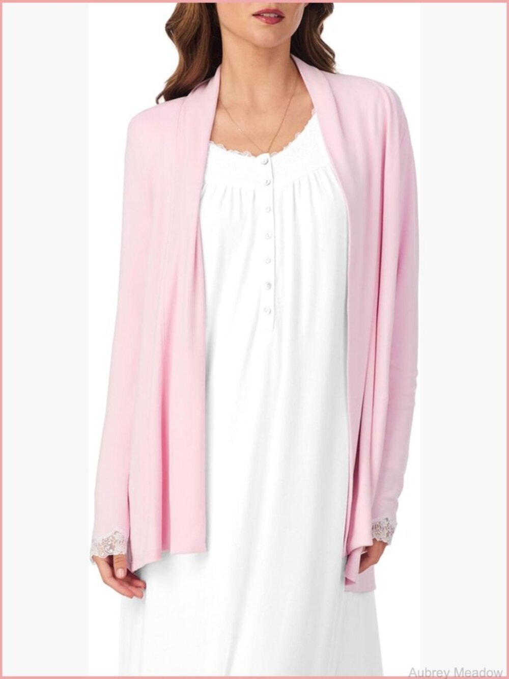 Soft Cozy Sweater Knit Wrap Cardigan Lounge Sleepwear
